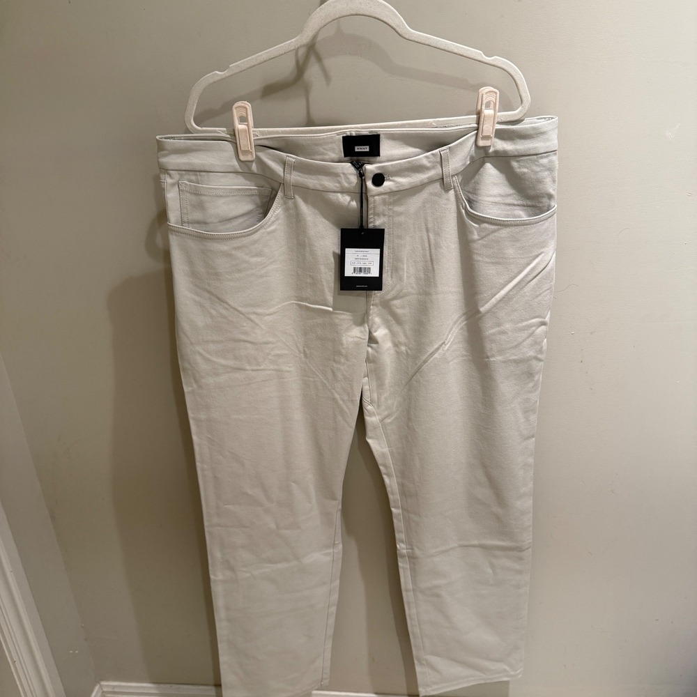 AWAY‎ The Staple Pant Sand Beige Cotton Tencel Stretch Chino Pants 42 NEW